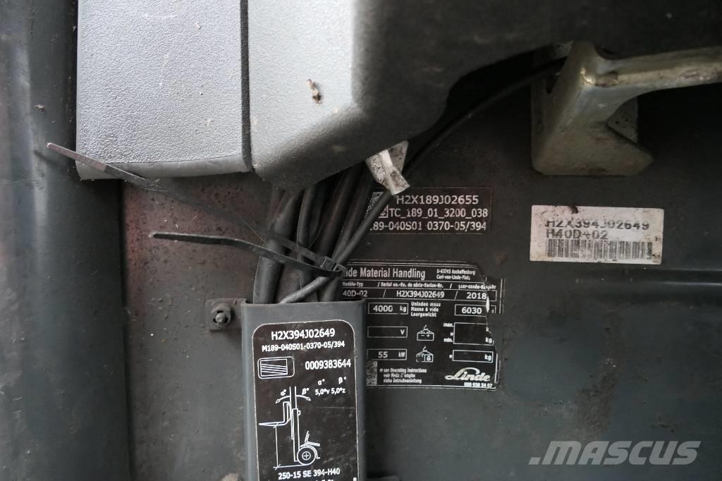 Linde H 40 D-02 Dyzeliniai krautuvai