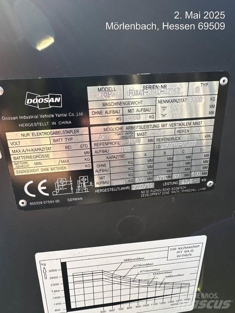 Doosan D30NXP Dyzeliniai krautuvai