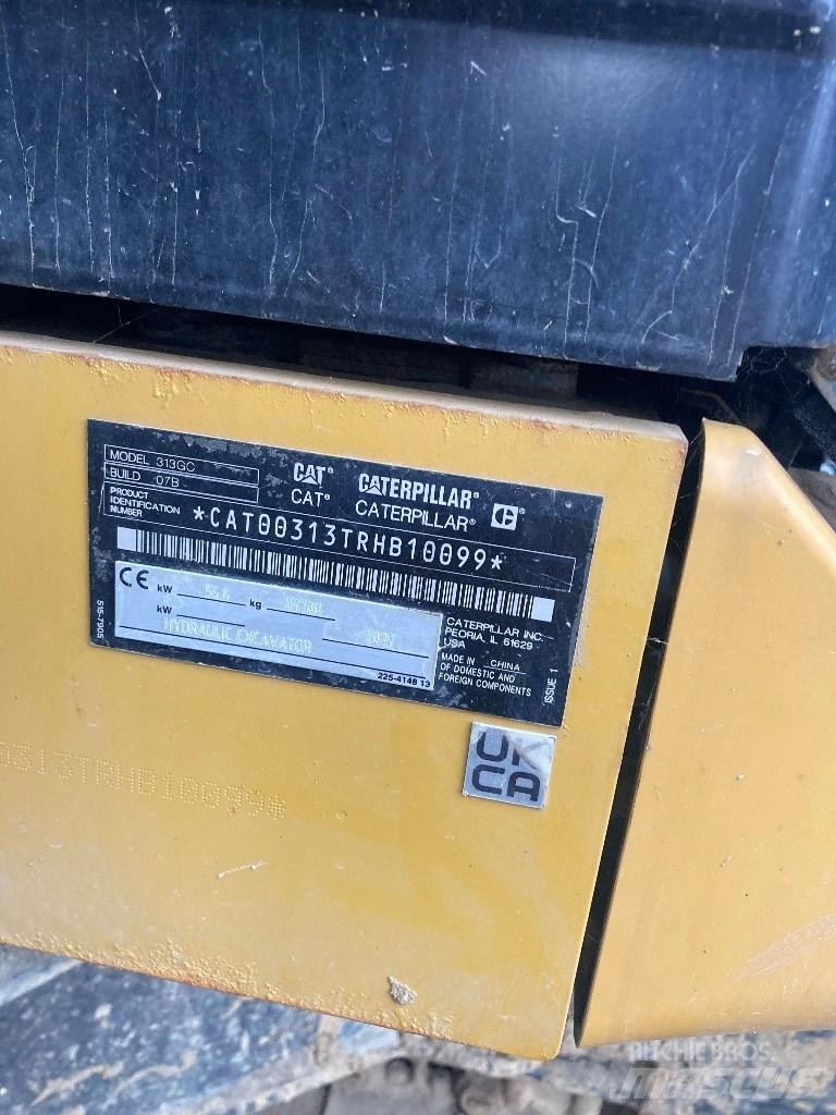 CAT 313 GC - nextgen Vikšriniai ekskavatoriai