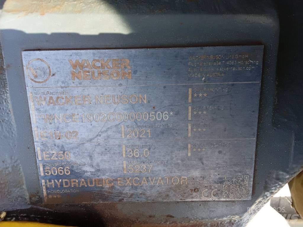Wacker Neuson EZ50 Vikšriniai ekskavatoriai