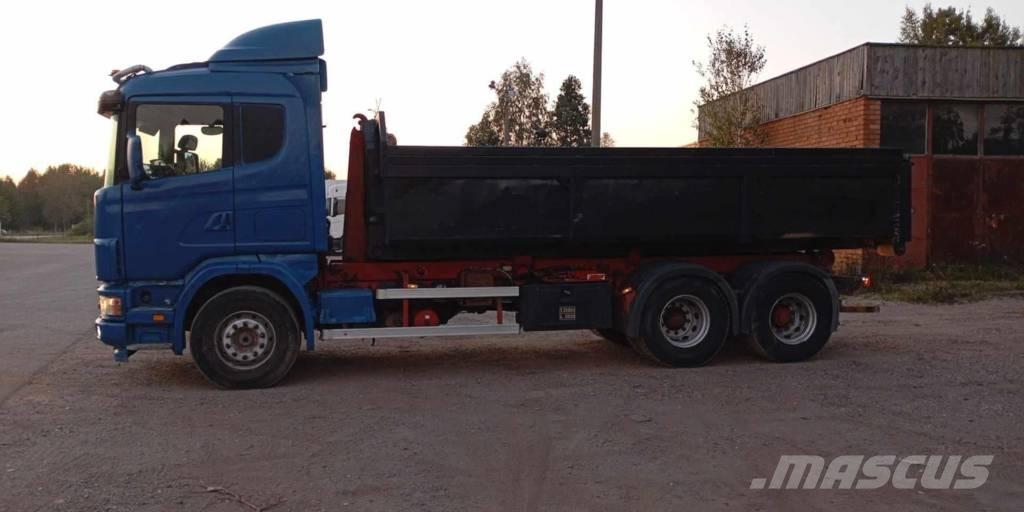 Scania 124 C 420 Sunkvežimiai su keliamuoju kabliu