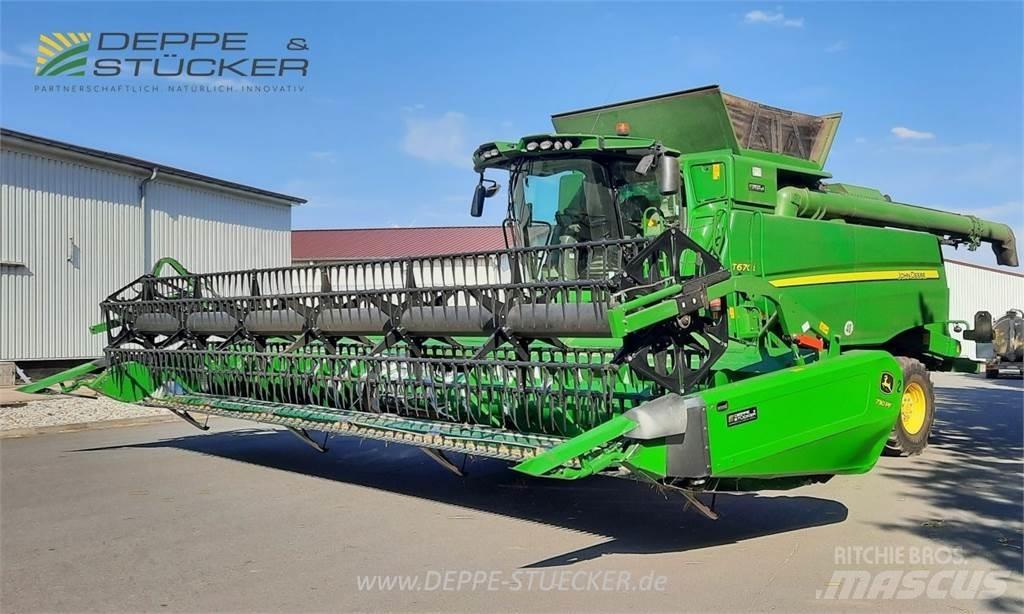 John Deere T670 Derliaus nuėmimo kombainai