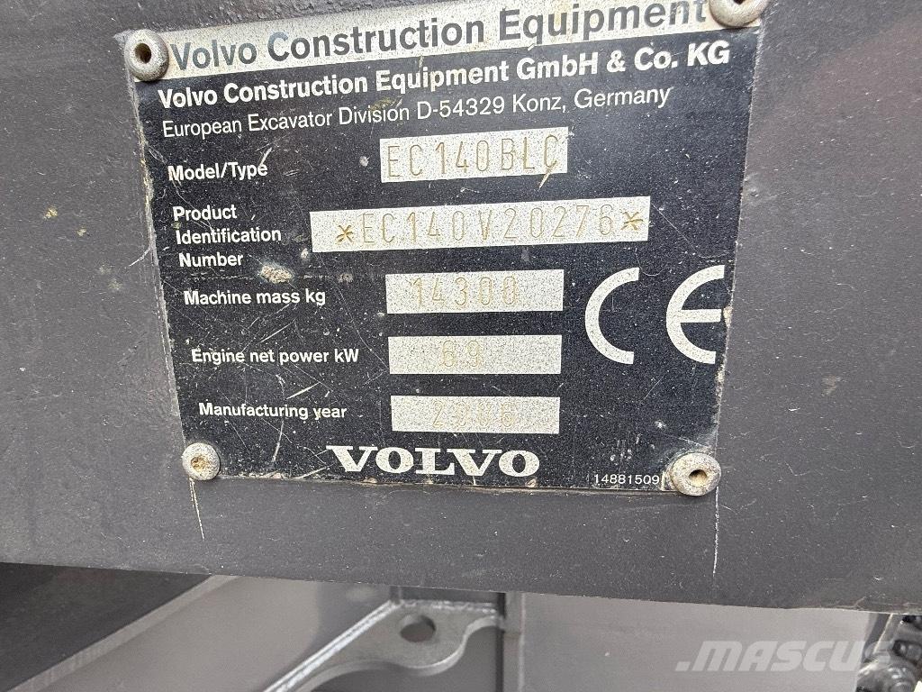 Volvo EC 140 B Vikšriniai ekskavatoriai