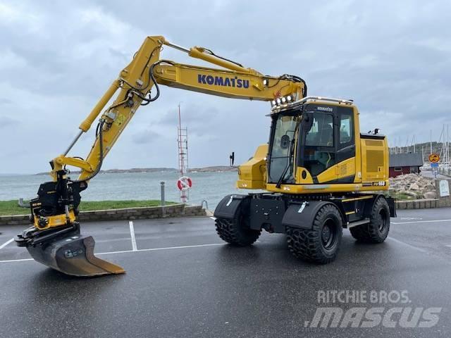 Komatsu PW168-11 Ratiniai ekskavatoriai