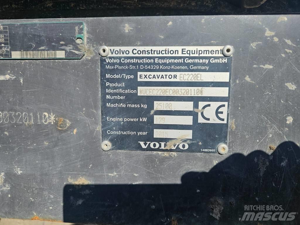 Volvo EC220EL Vikšriniai ekskavatoriai