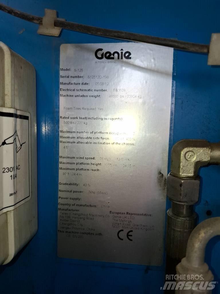 Genie S 125 Teleskopiniai keltuvai