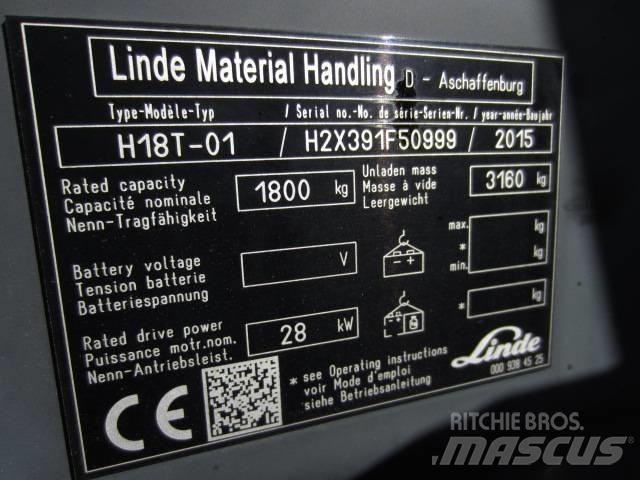 Linde H 18 T-03 LPG (dujiniai) krautuvai
