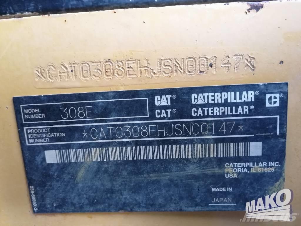 CAT 308 E CR Vikšriniai ekskavatoriai