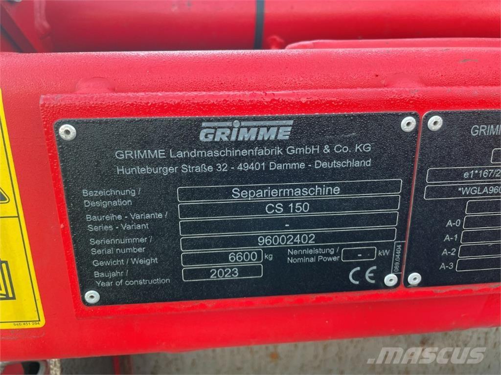 Grimme CS 150 Bulvių įranga - Kita