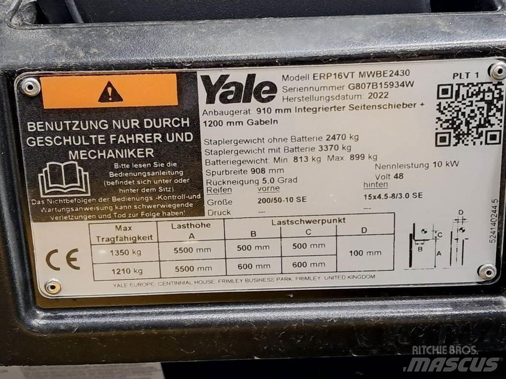Yale ERP16VT Elektriniai šakiniai krautuvai