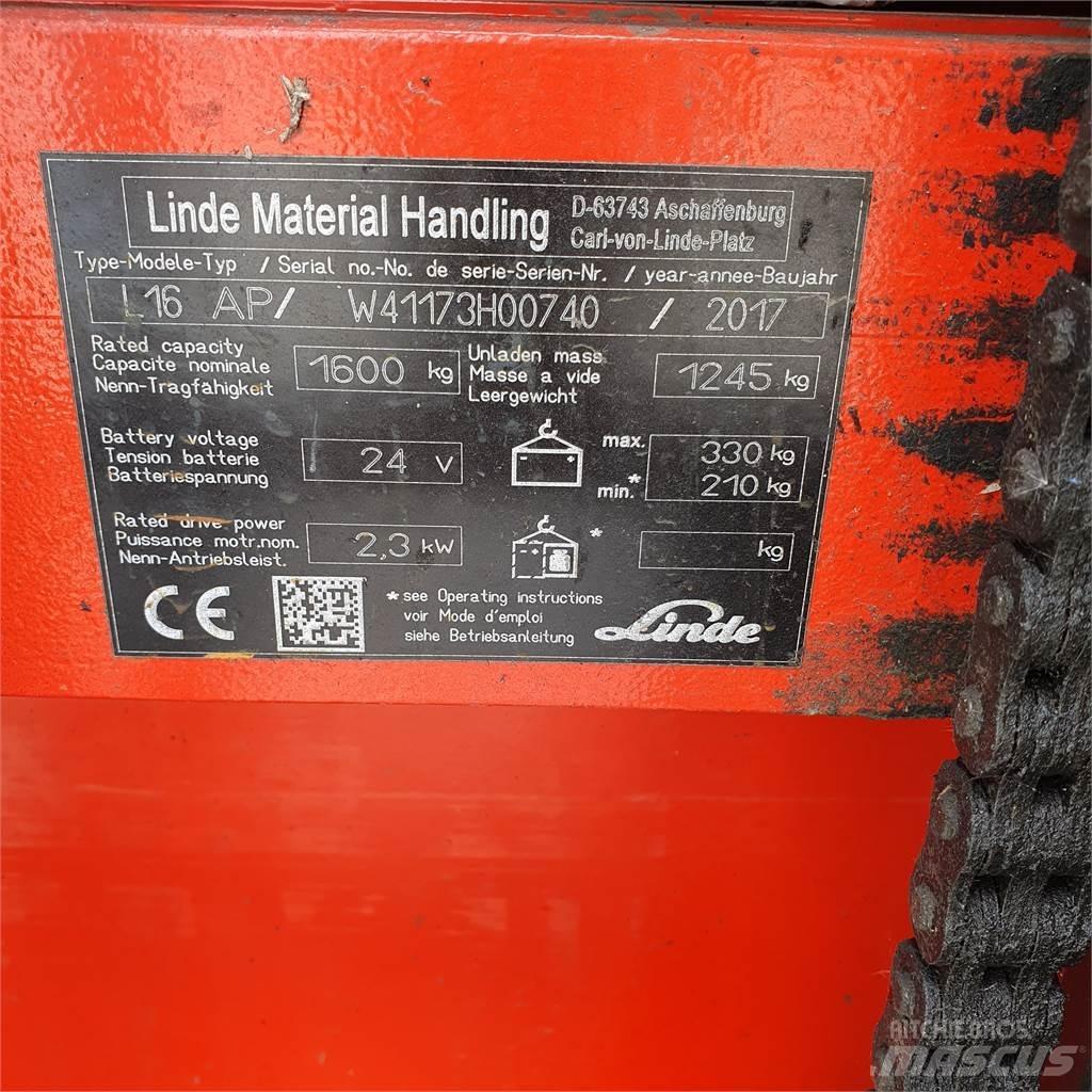 Linde L16AP Rankiniai vėžimėliai