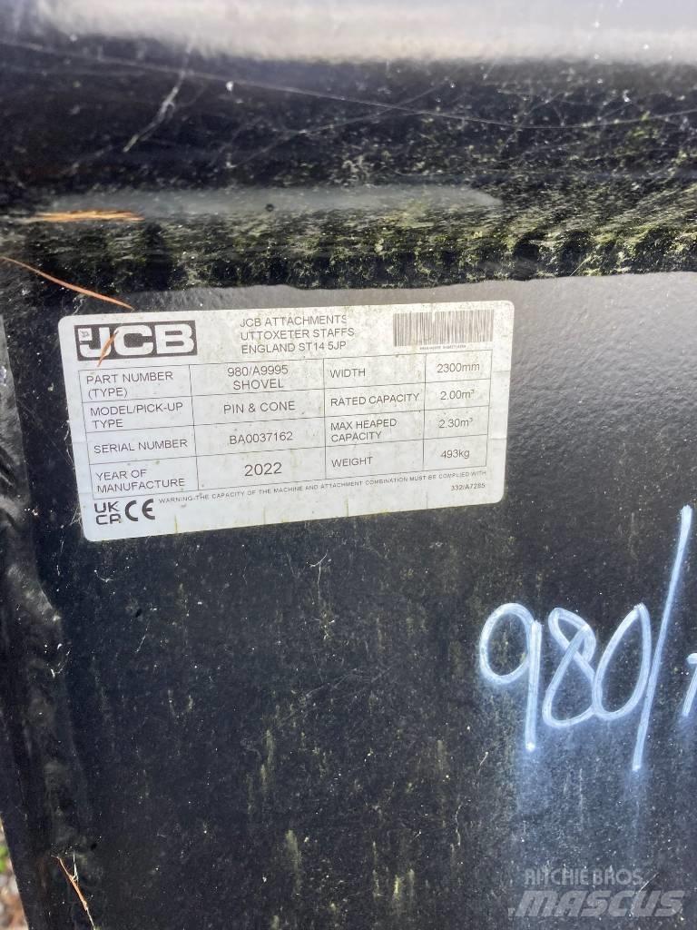 JCB 980/A9972 Bucket Kiti krovimo ir kasimo mechanizmai ir jų priedai