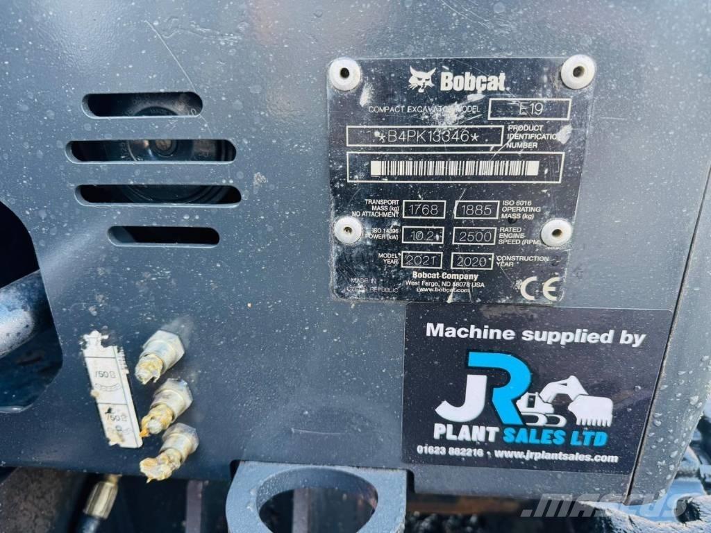 Bobcat E 19 Mini ekskavatoriai < 7 t