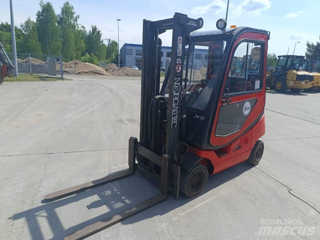 Linde H 18 T-03 LPG (dujiniai) krautuvai
