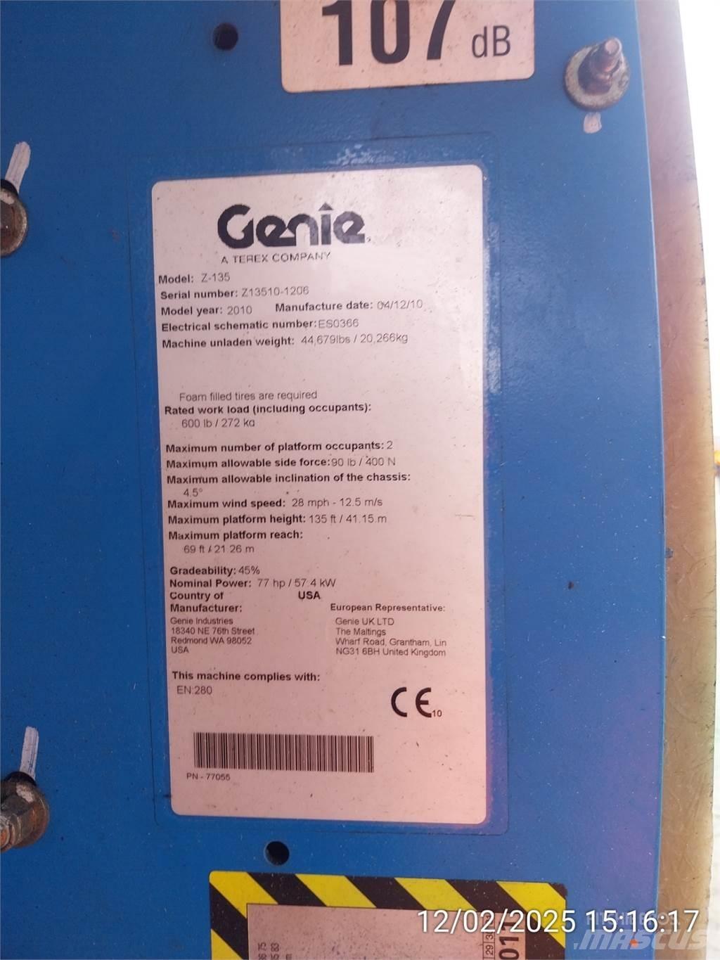 Genie Z135/70 Alkūniniai keltuvai