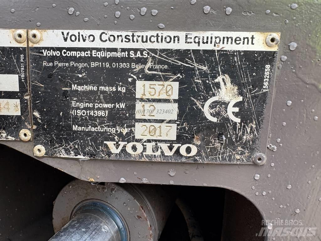 Volvo EC 15 D Mini ekskavatoriai < 7 t