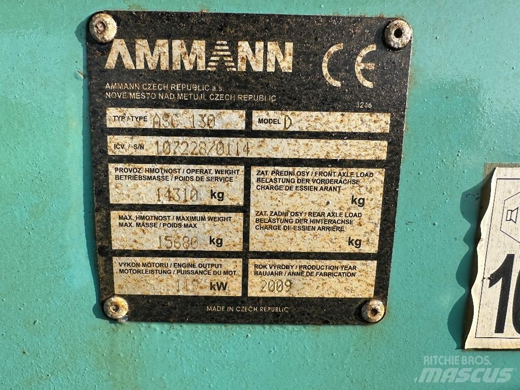 Ammann ASC 130 Vieno būgno volai