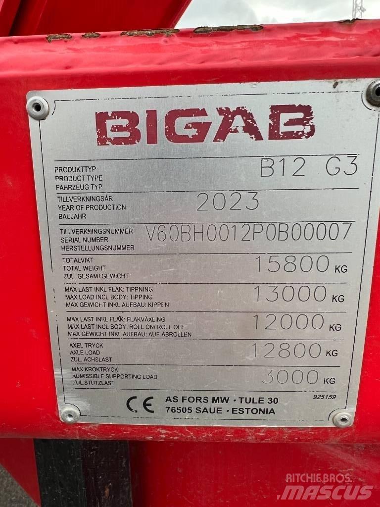 Bigab B 12 Bendrosios paskirties priekabos