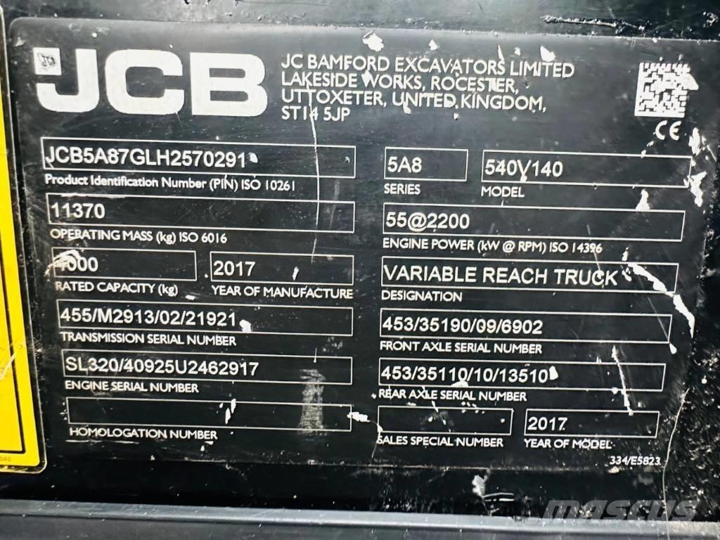 JCB 540-140 Teleskopiniai krautuvai