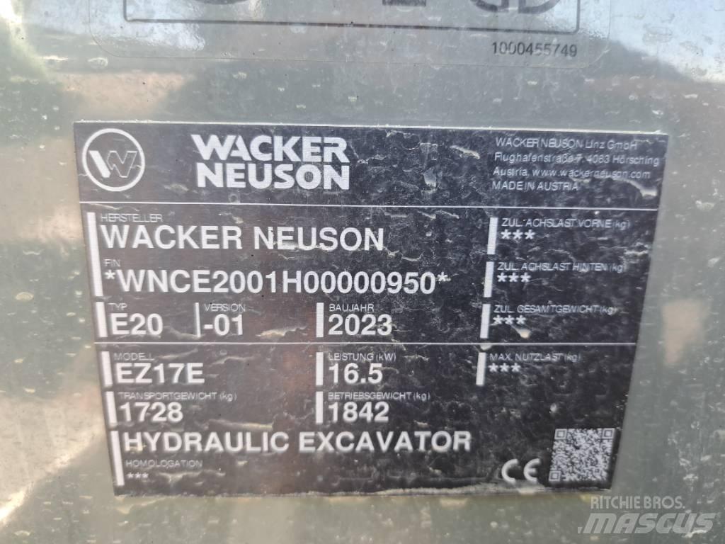 Wacker Neuson EZ17e Vikšriniai ekskavatoriai