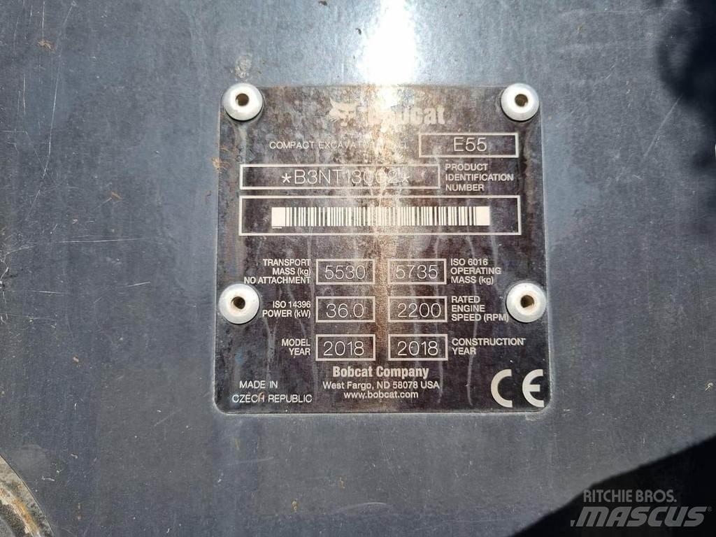 Bobcat E55 Mini ekskavatoriai < 7 t
