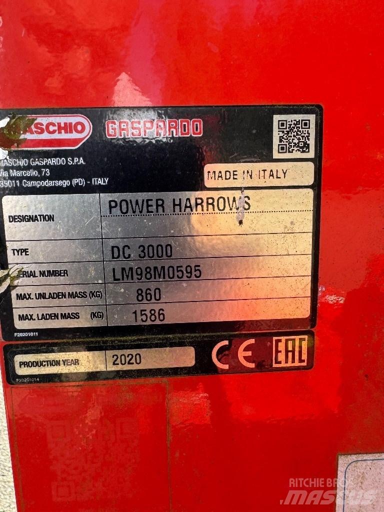 Maschio DC 3000 Varomosios akėčios ir žemės frezos