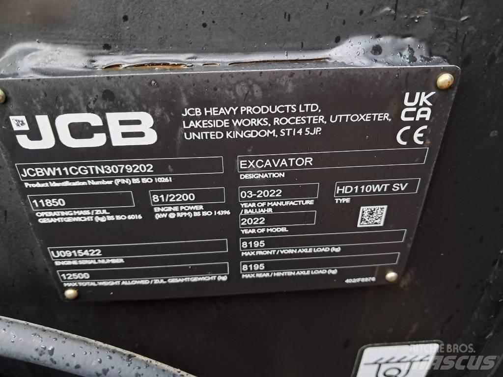 JCB HD110W Ratiniai ekskavatoriai