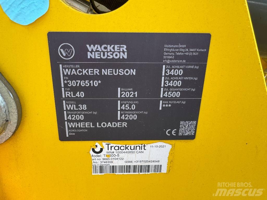 Wacker Neuson WL38 Naudoti ratiniai krautuvai