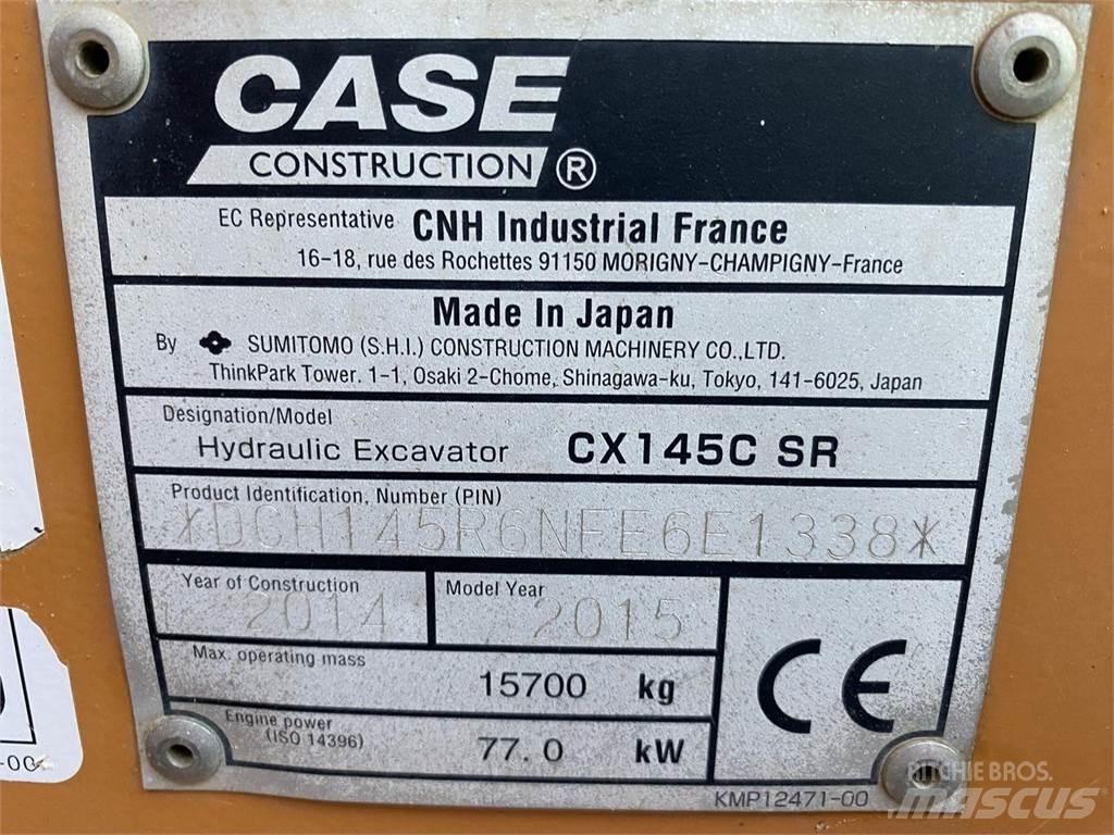 CASE CX145C Vikšriniai ekskavatoriai