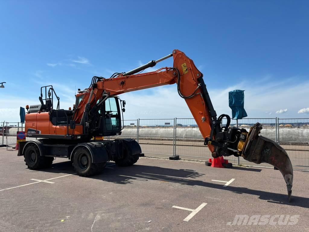 Doosan DX 160 W Ratiniai ekskavatoriai