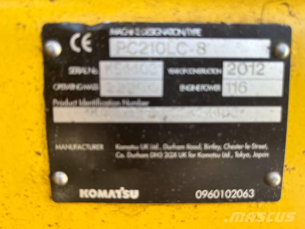 Komatsu PC 210 LC-8 Vikšriniai ekskavatoriai