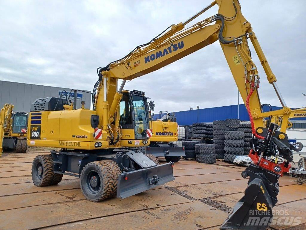 Komatsu PW180-11E0 Ratiniai ekskavatoriai