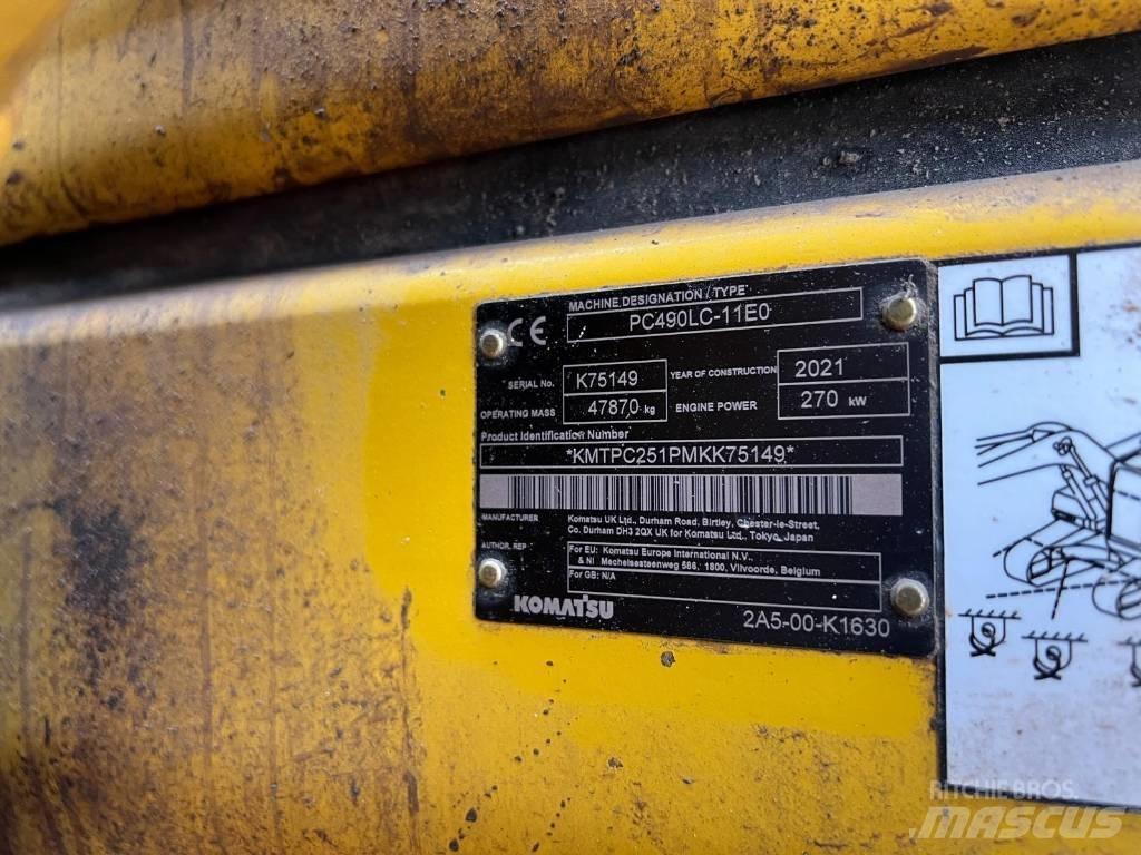 Komatsu PC490LC-11EO Vikšriniai ekskavatoriai