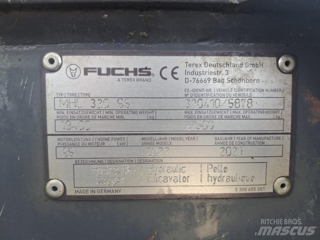Terex Fuchs MHL320F Krovimas/Kėlimas - Kita