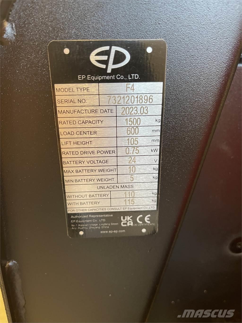 EP Equipment F4 Rankiniai vėžimėliai