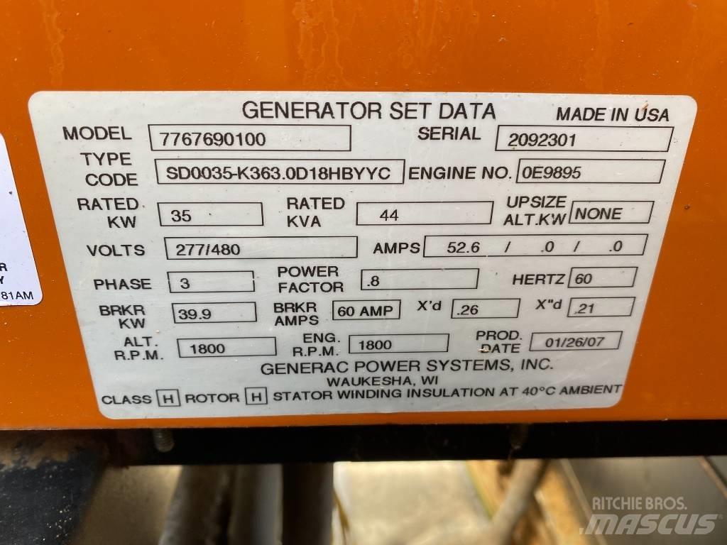 Generac 35 KW Dyzeliniai generatoriai