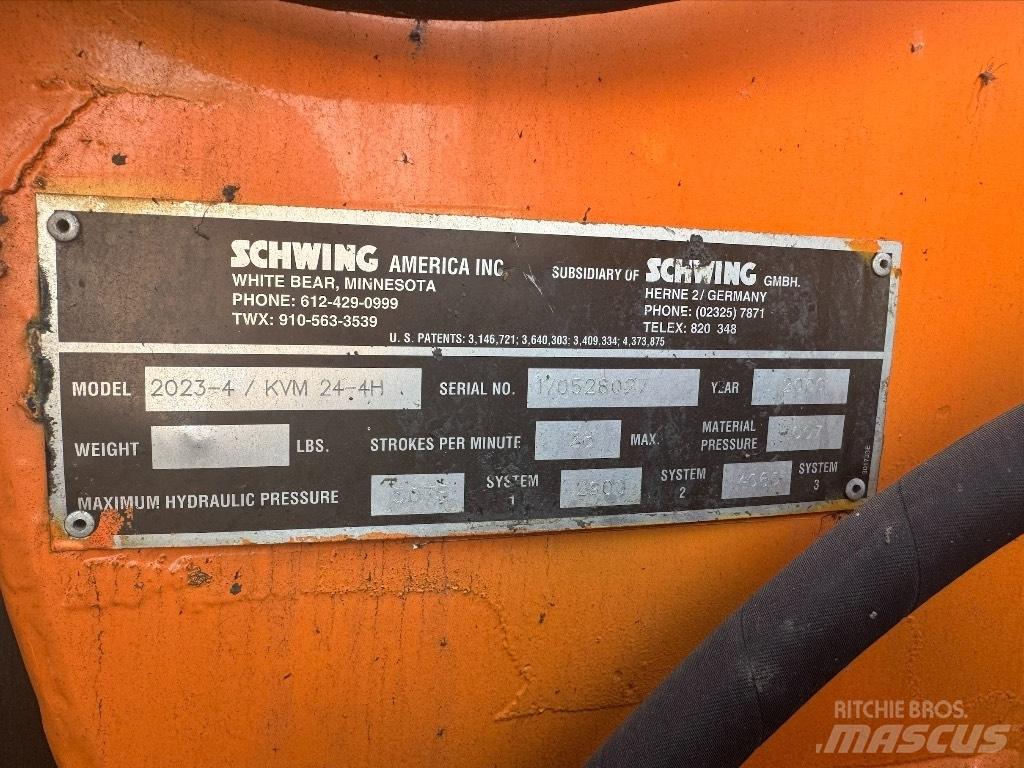 Schwing KVM 24-4H Betono siurbliai