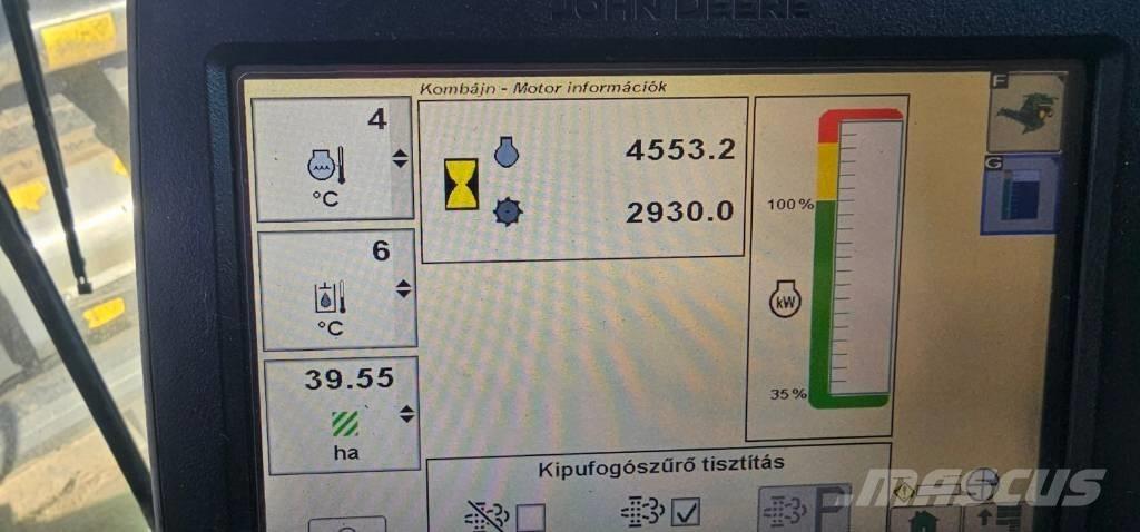 John Deere T 550 Derliaus nuėmimo kombainai