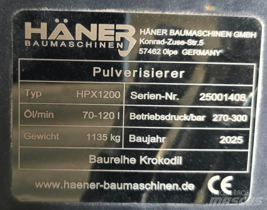  HANER HPX1200 Kiti naudoti statybos komponentai