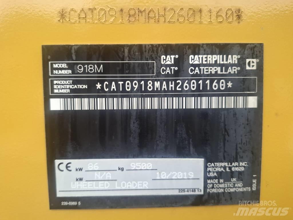 CAT 918 M Naudoti ratiniai krautuvai