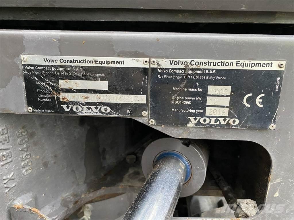Volvo EC20D Ratiniai ekskavatoriai