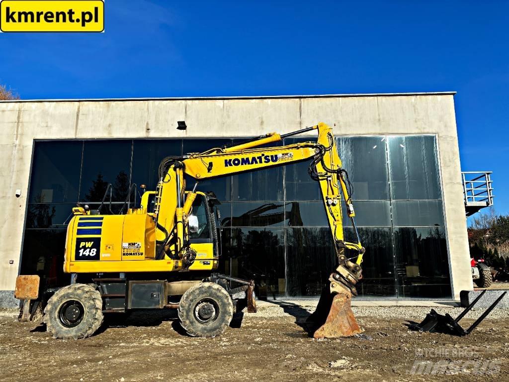 Komatsu PW 148 Ratiniai ekskavatoriai