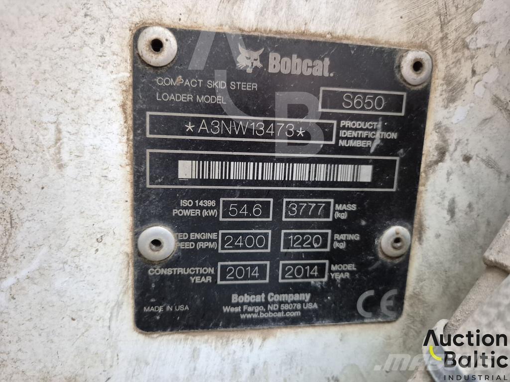 Bobcat S 650 Krautuvai su šoniniu pasukimu