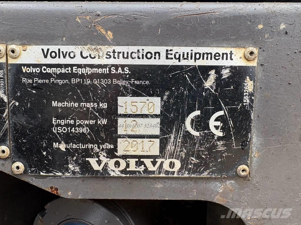 Volvo EC 15 D Mini ekskavatoriai < 7 t
