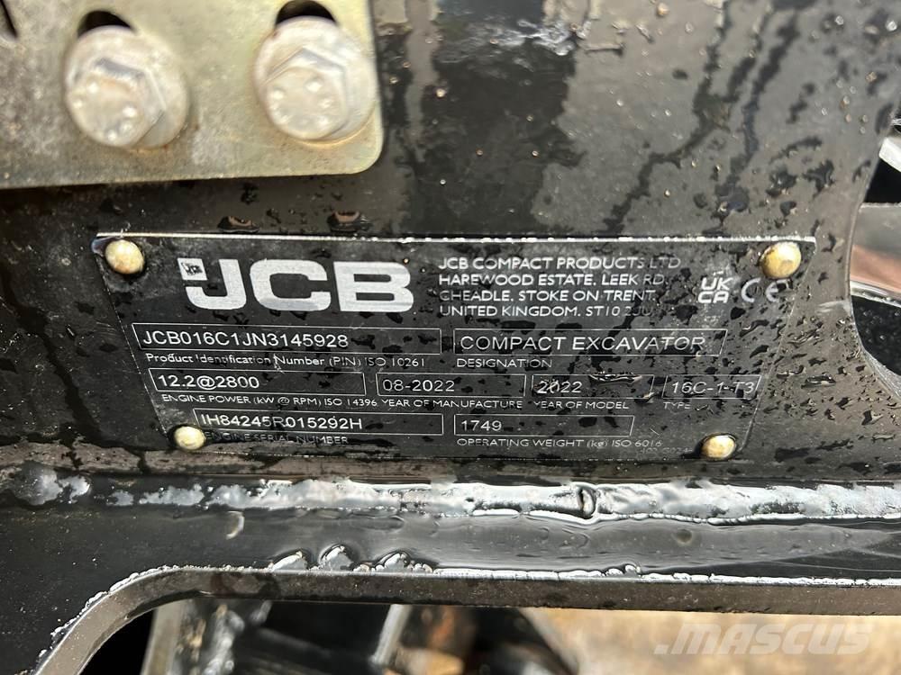 JCB 16C-1 Mini ekskavatoriai < 7 t