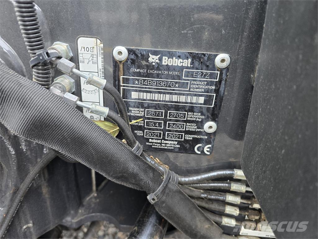 Bobcat E27z Mini ekskavatoriai < 7 t