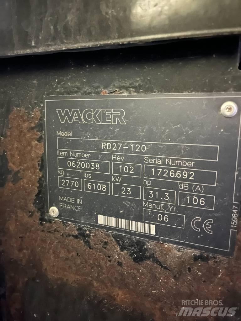 Wacker RD27 Gruntiniai volai