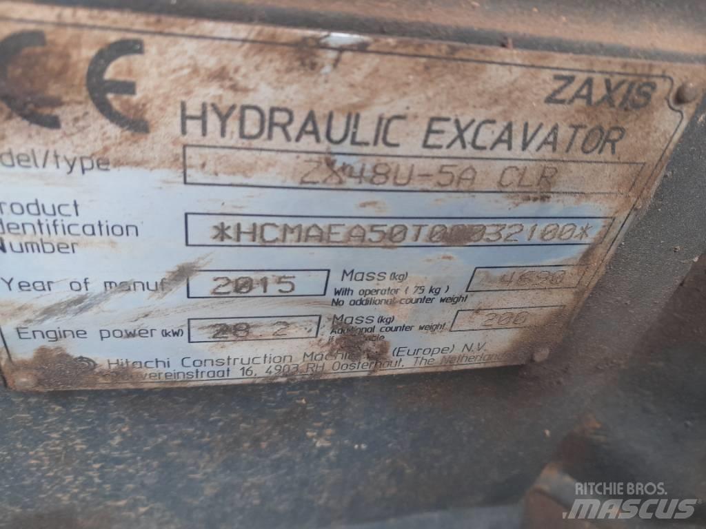 Hitachi ZX 40 Mini ekskavatoriai < 7 t
