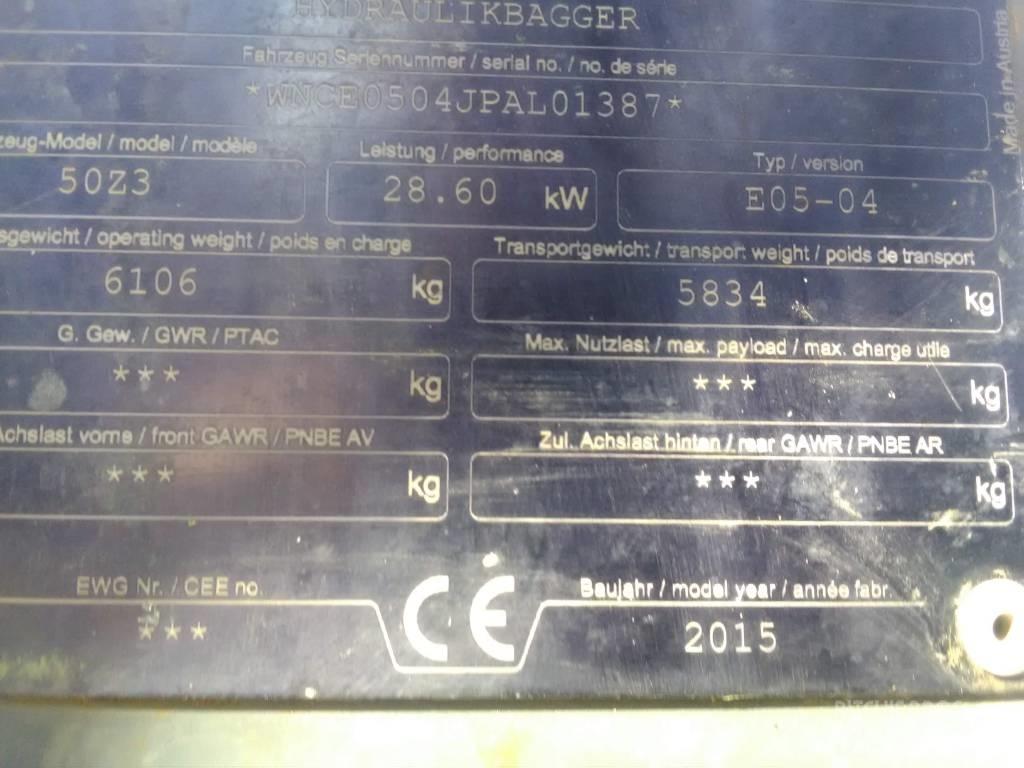 Wacker Neuson 50 Z3 Mini ekskavatoriai < 7 t
