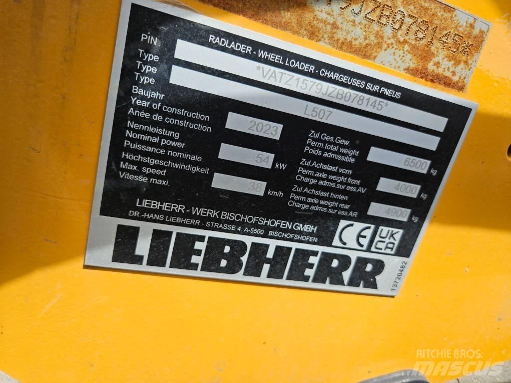 Liebherr L 507 S Naudoti ratiniai krautuvai